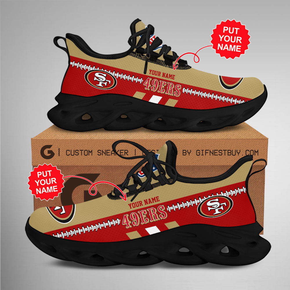 Ideafootwear San Francisco 49ers Max Soul Shoes Sneakers For Men And Women 105
