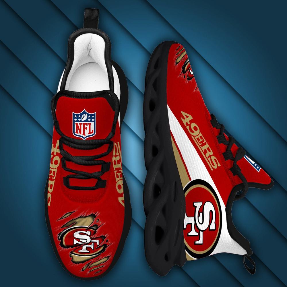 Ideafootwear San Francisco 49ers Max Soul Shoes Sneakers For Men And Women 46