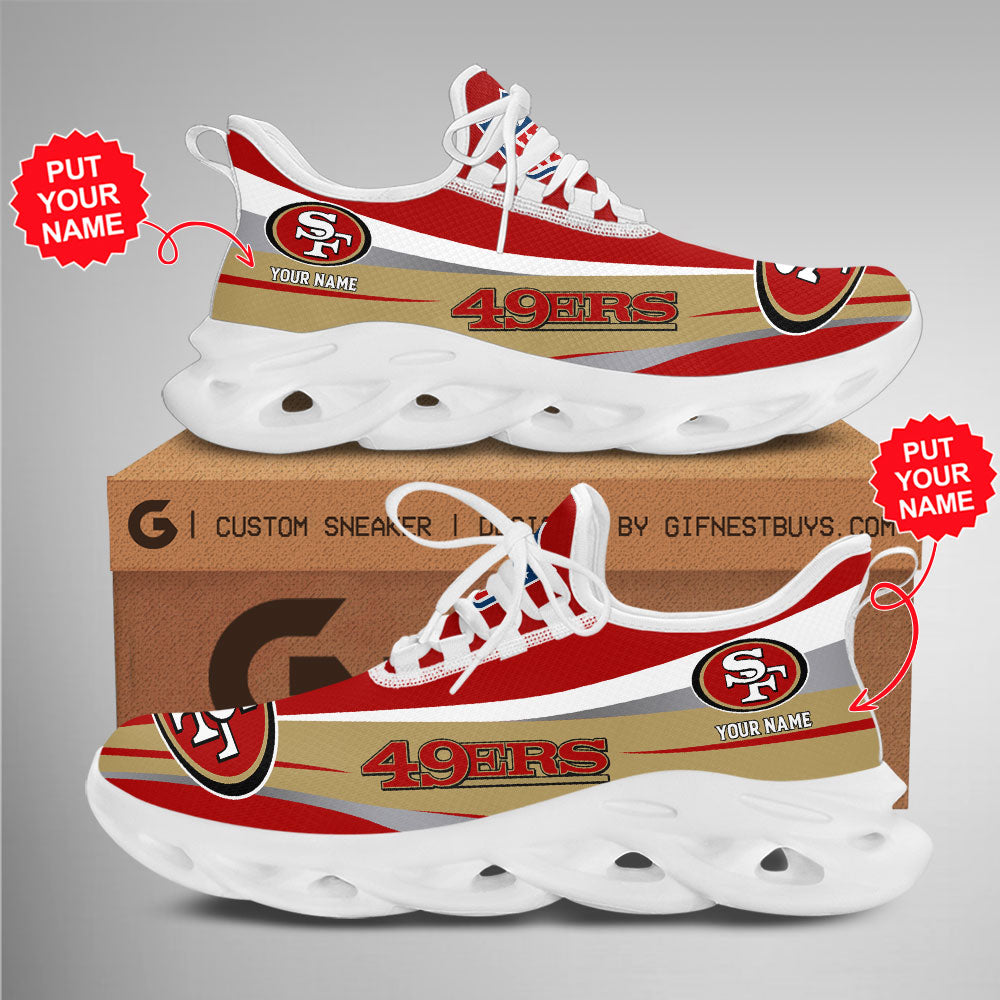 Ideafootwear San Francisco 49ers Max Soul Shoes Sneakers For Men And Women 106