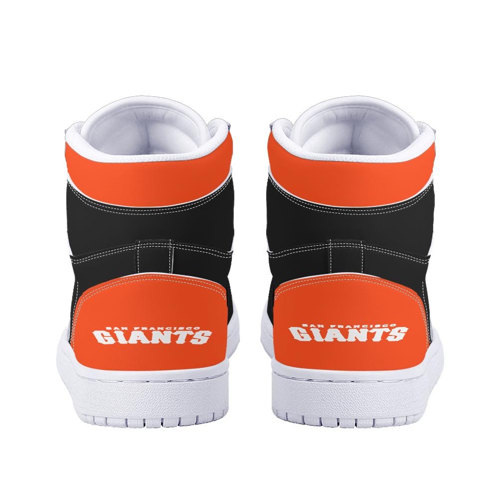 Ideafootwear San Francisco Giants AJ1 High Sneakers Shoes For Men And Women 3