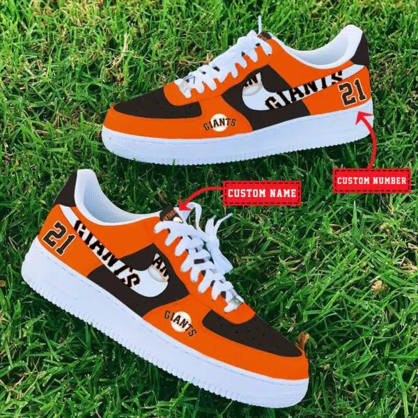 Ideafootwear San Francisco Giants MLB Air Low-Top Sneakers Shoes For Men And Women 1