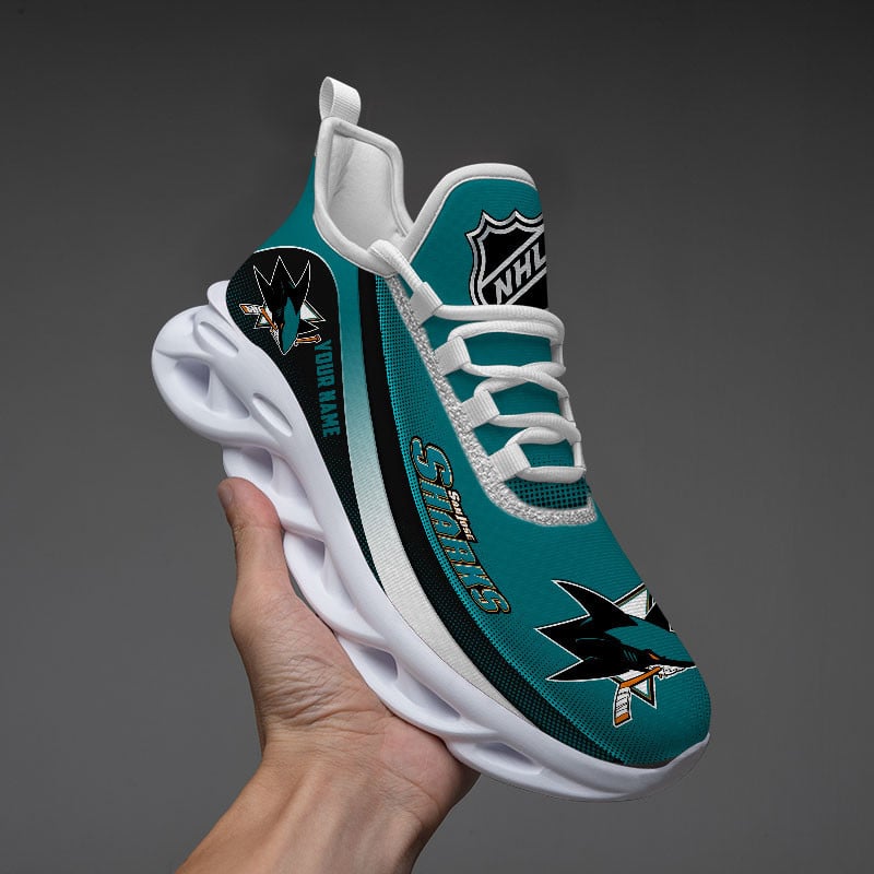 Ideafootwear San Jose Sharks Max Soul Shoes Sneakers For Men And Women 1