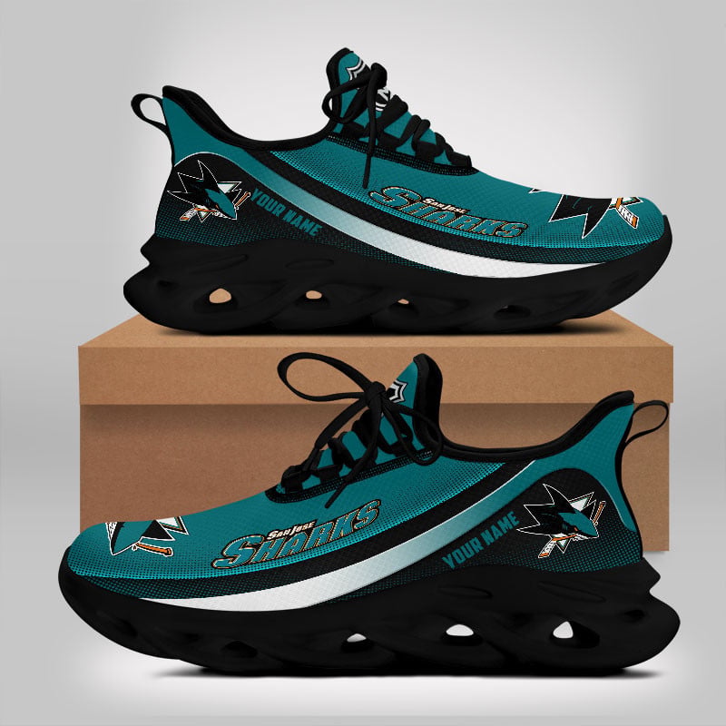 Ideafootwear San Jose Sharks Max Soul Shoes Sneakers For Men And Women 1