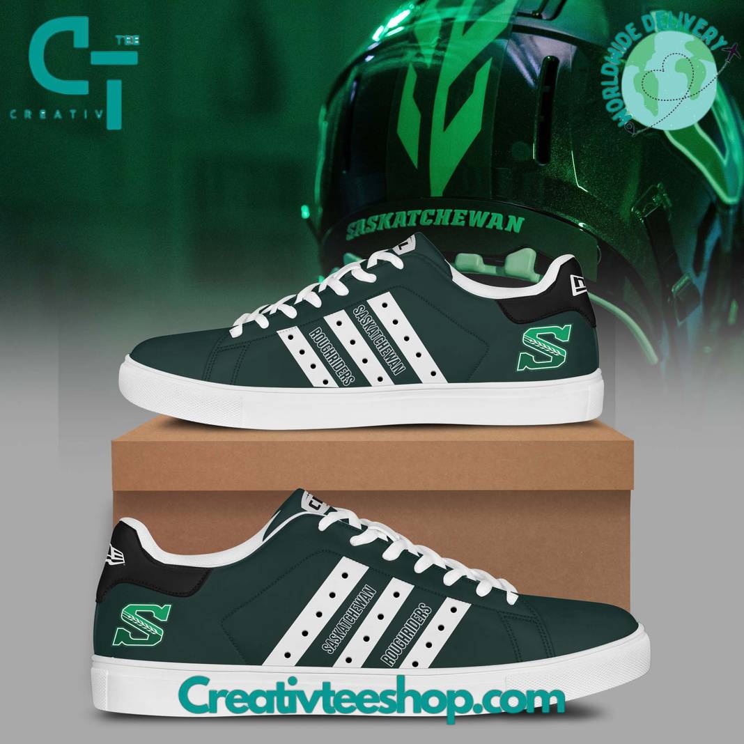 Ideafootwear Saskatchewan Roughriders Skate Stan Shoes Sneakes For Men And Women 1