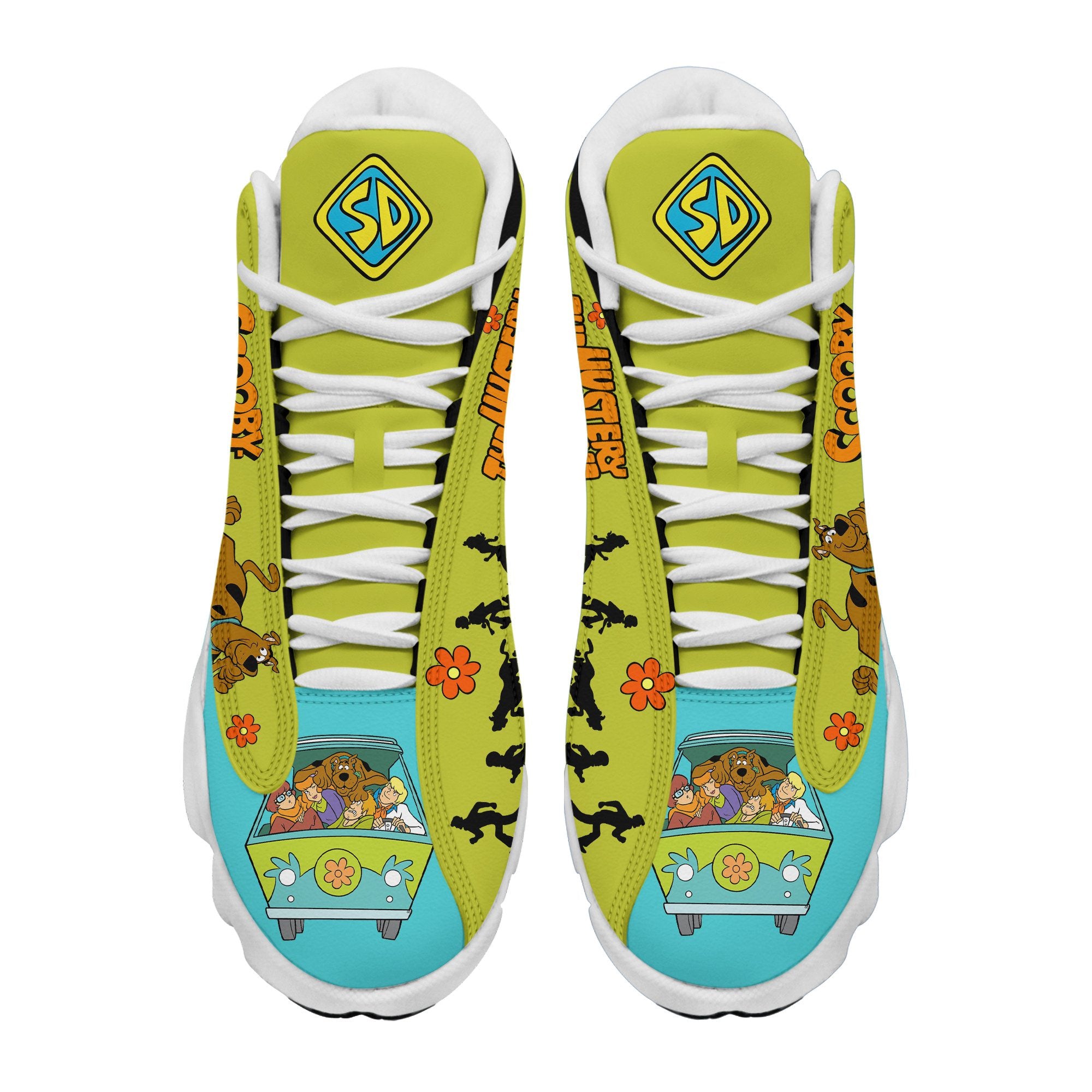 Ideafootwear Scooby-Doo AJ13 Sneakers Shoes For Men And Women 1