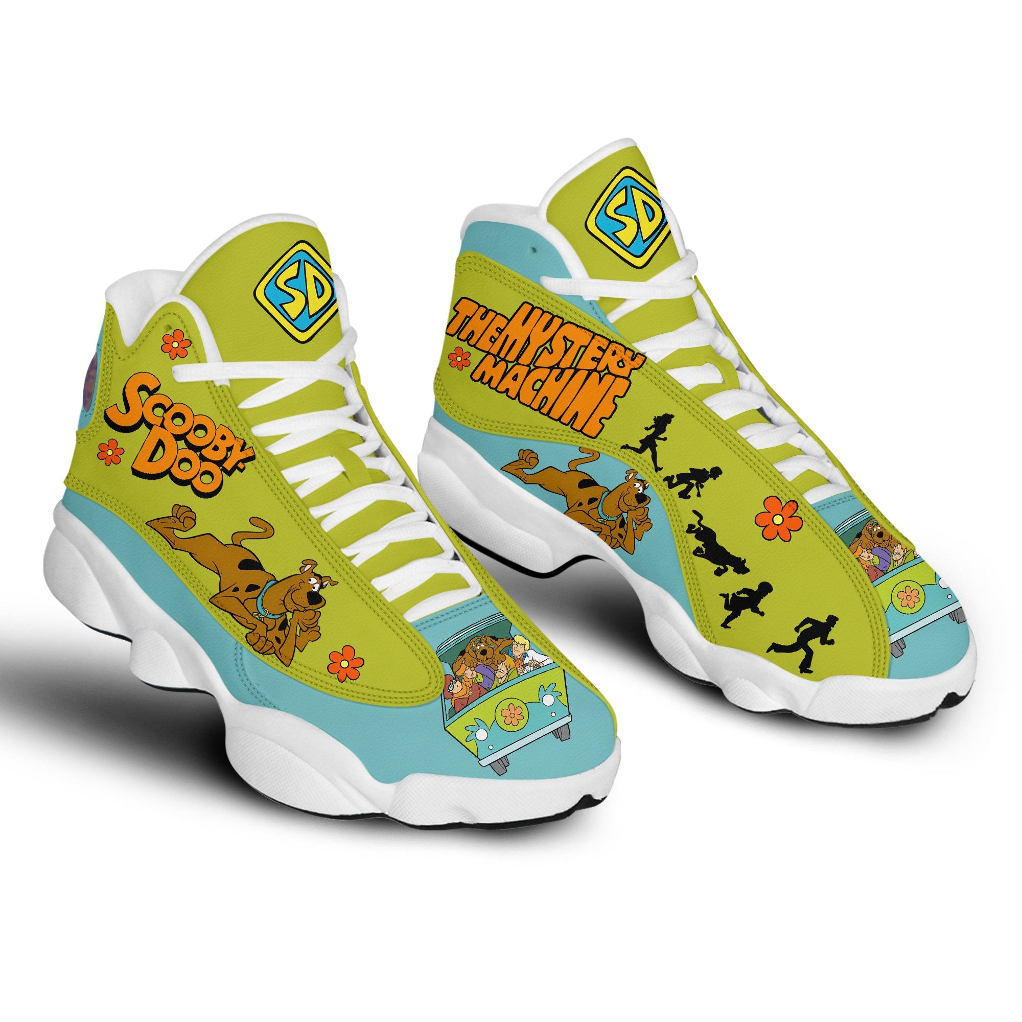 Ideafootwear Scooby-Doo AJ13 Sneakers Shoes For Men And Women 1