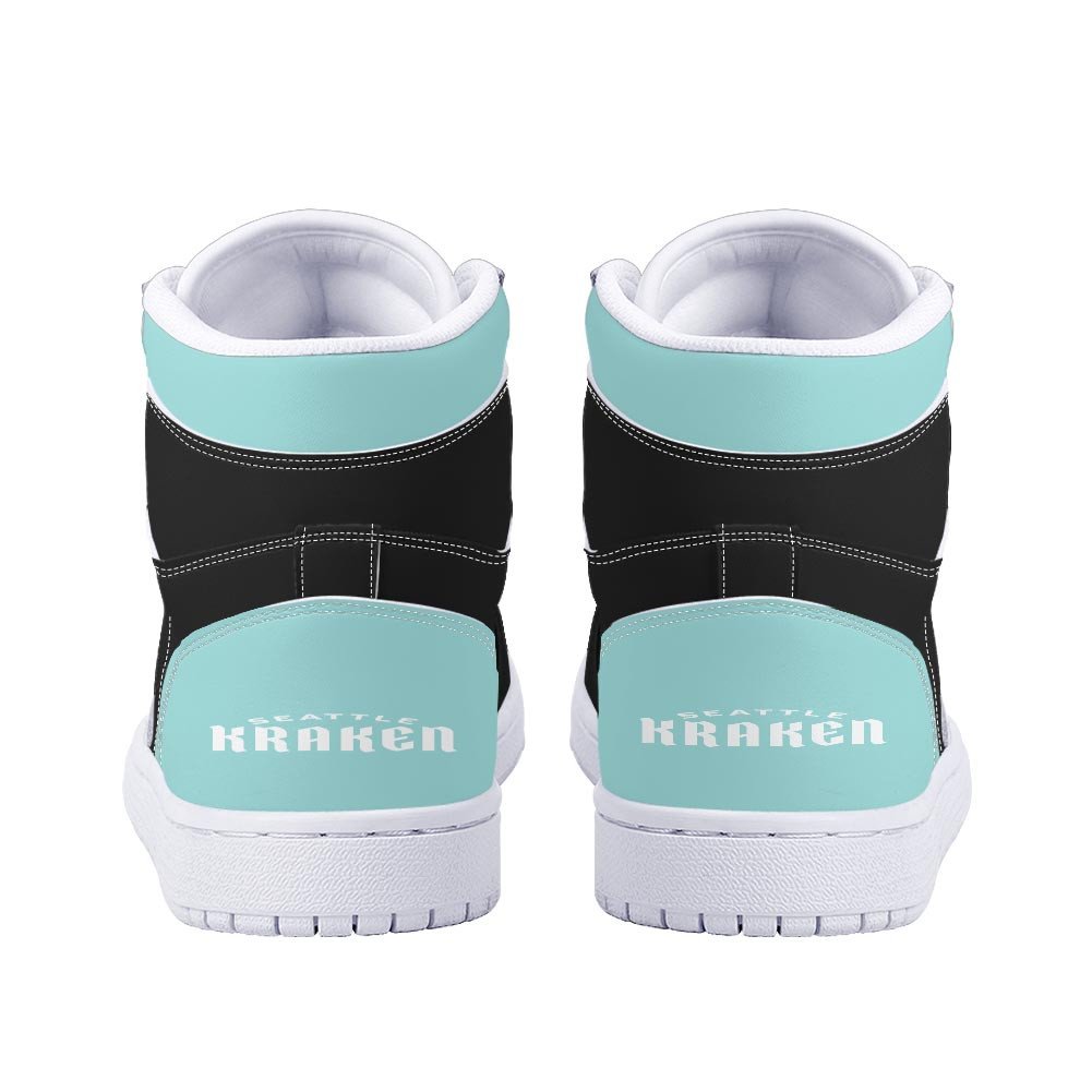 Ideafootwear Seattle Kraken AJ1 High Sneakers Shoes For Men And Women 2