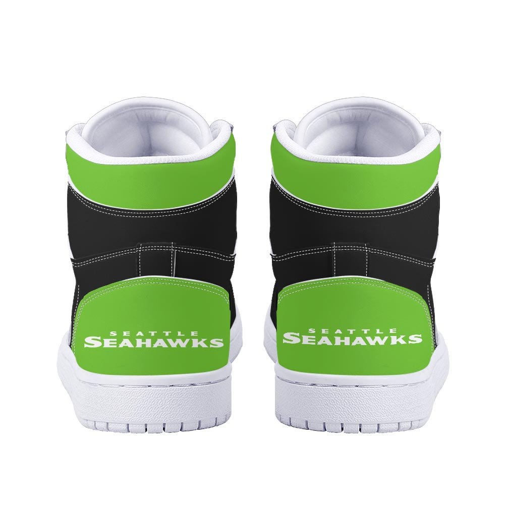 Ideafootwear Seattle Seahawks AJ1 High Sneakers Shoes For Men And Women 6