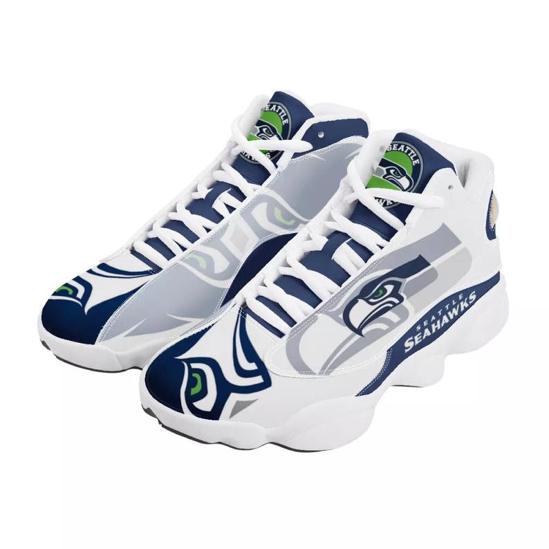 Ideafootwear Seattle Seahawks AJ13 Sneakers Shoes For Men And Women 17