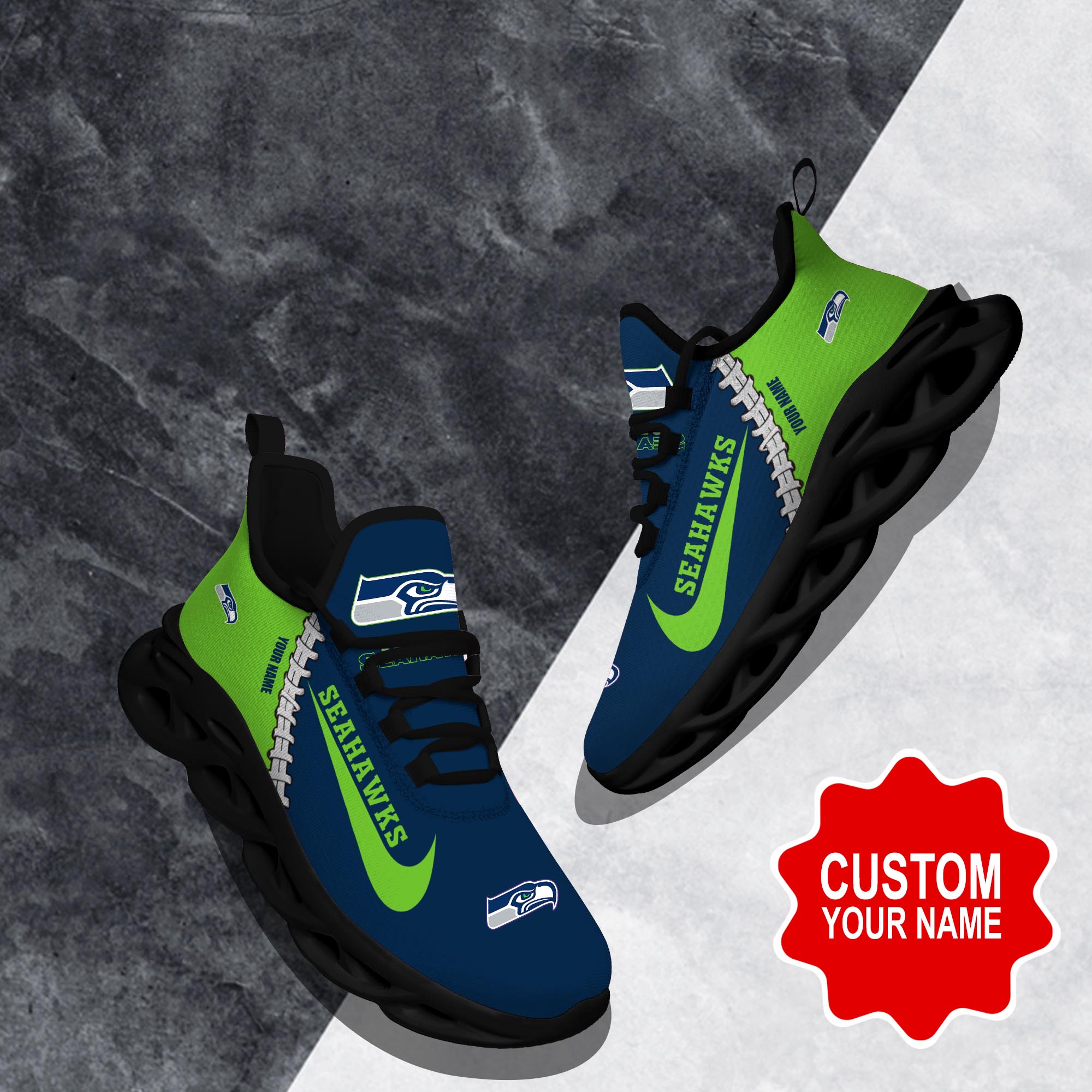 Ideafootwear Seattle Seahawks Max Soul Shoes Sneakers For Men And Women 32