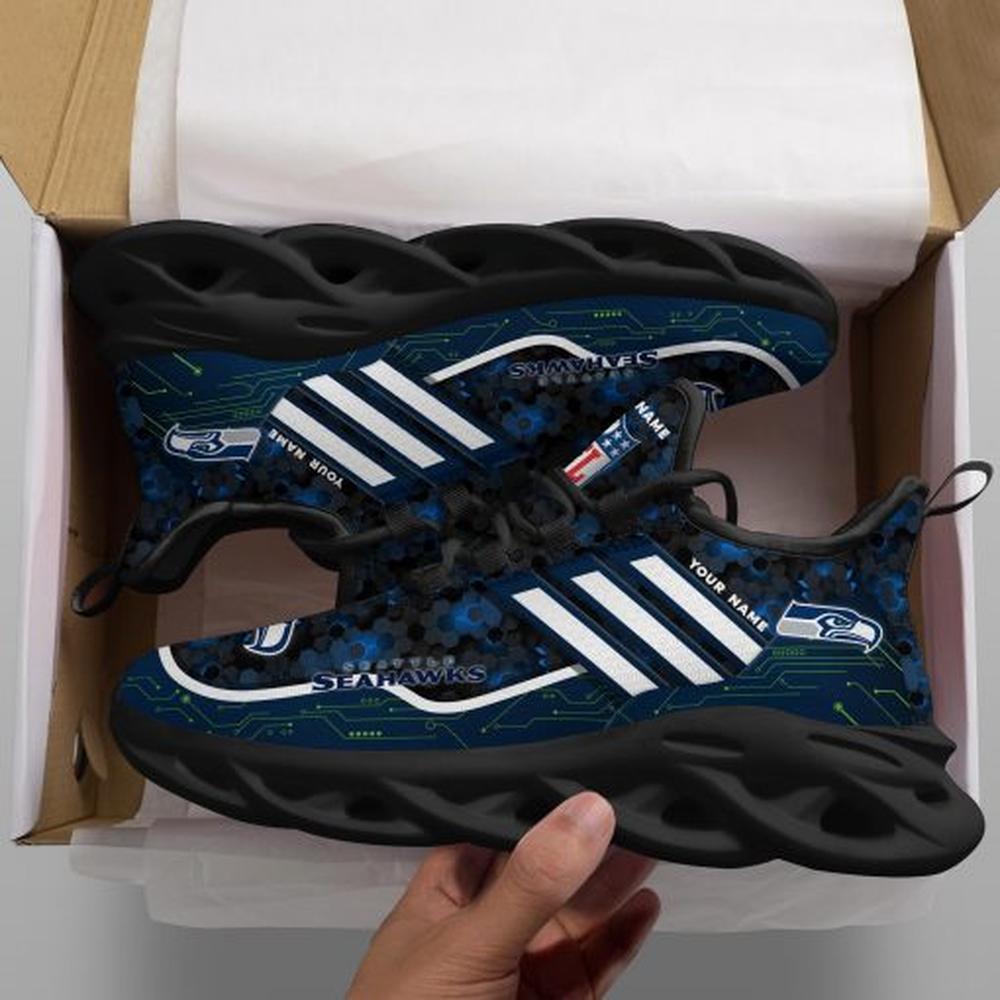 Ideafootwear Seattle Seahawks Max Soul Shoes Sneakers For Men And Women 44