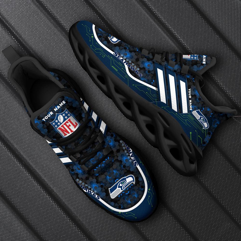 Ideafootwear Seattle Seahawks Max Soul Shoes Sneakers For Men And Women 44