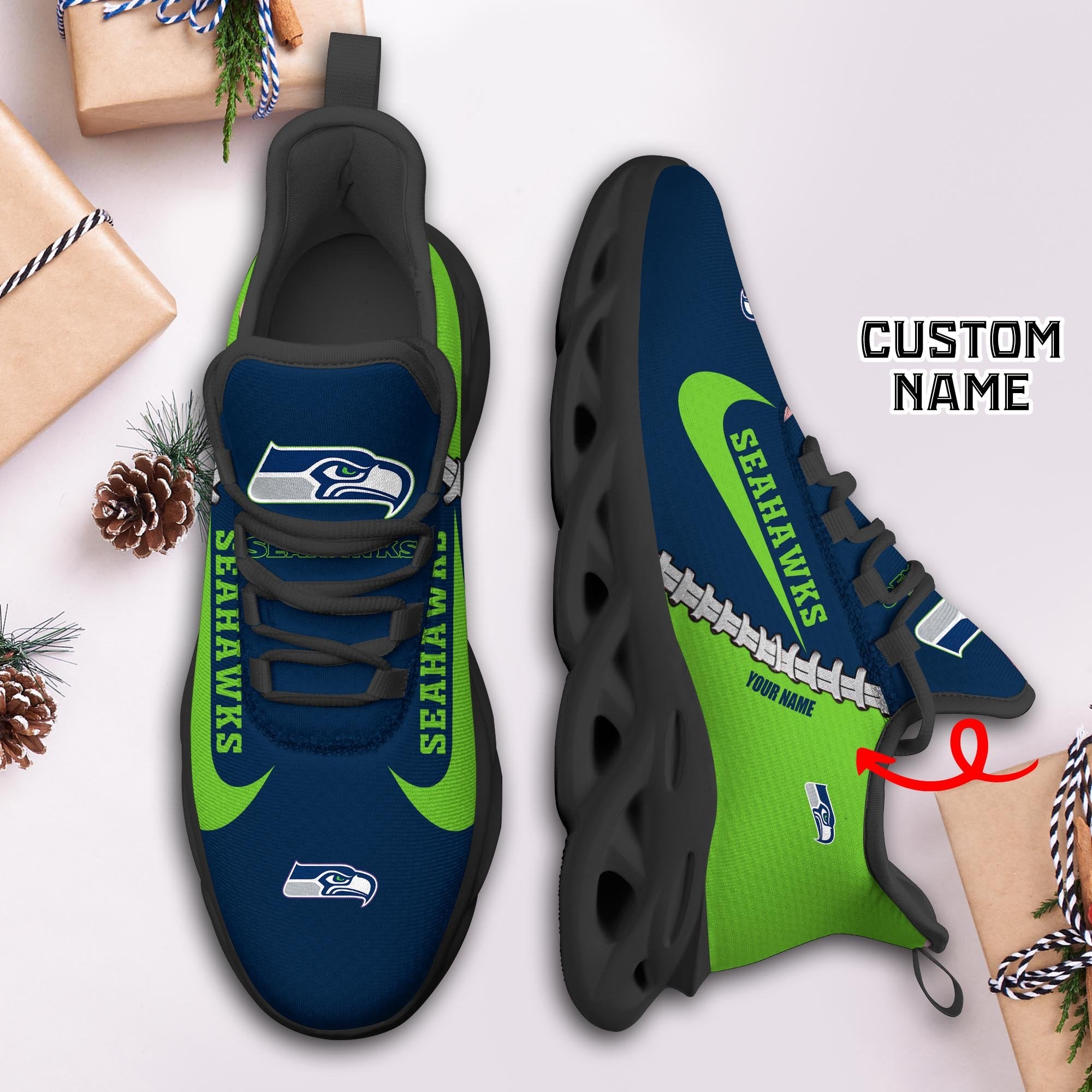 Ideafootwear Seattle Seahawks Max Soul Shoes Sneakers For Men And Women 32