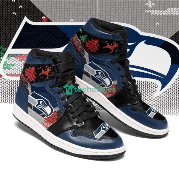 Ideafootwear Seattle Seahawks NFL AJ1 High Sneakers Shoes For Men And Women 2