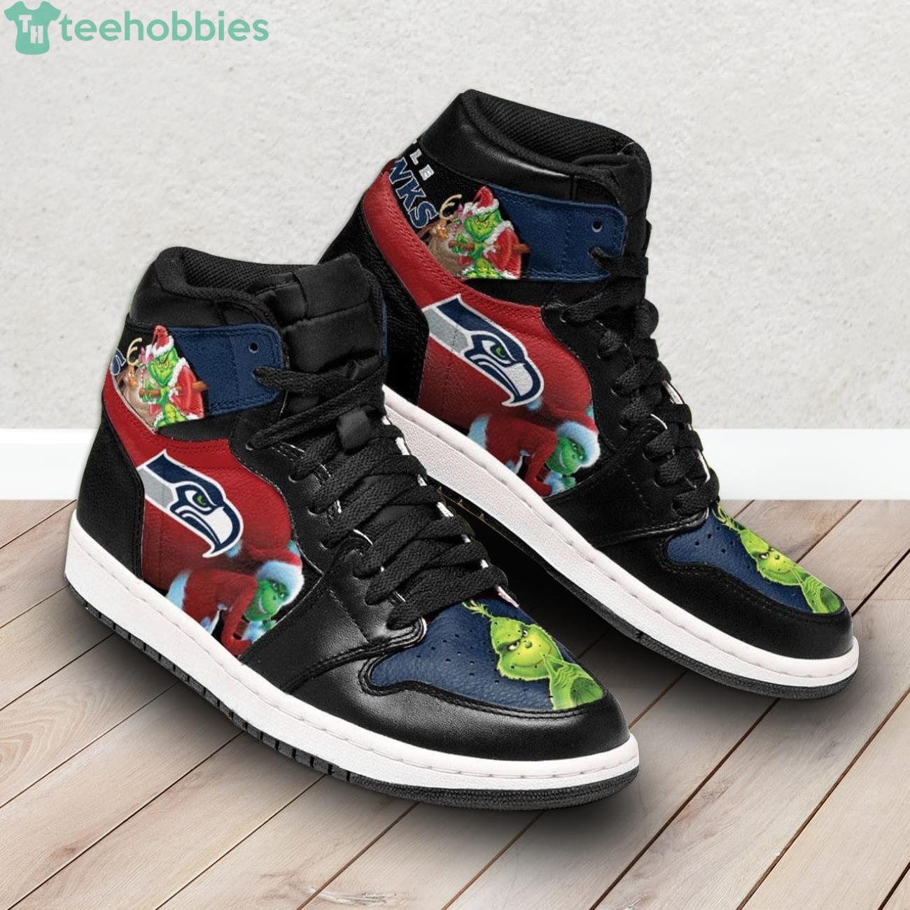 Ideafootwear Seattle Seahawks NFL AJ1 High Sneakers Shoes For Men And Women 3