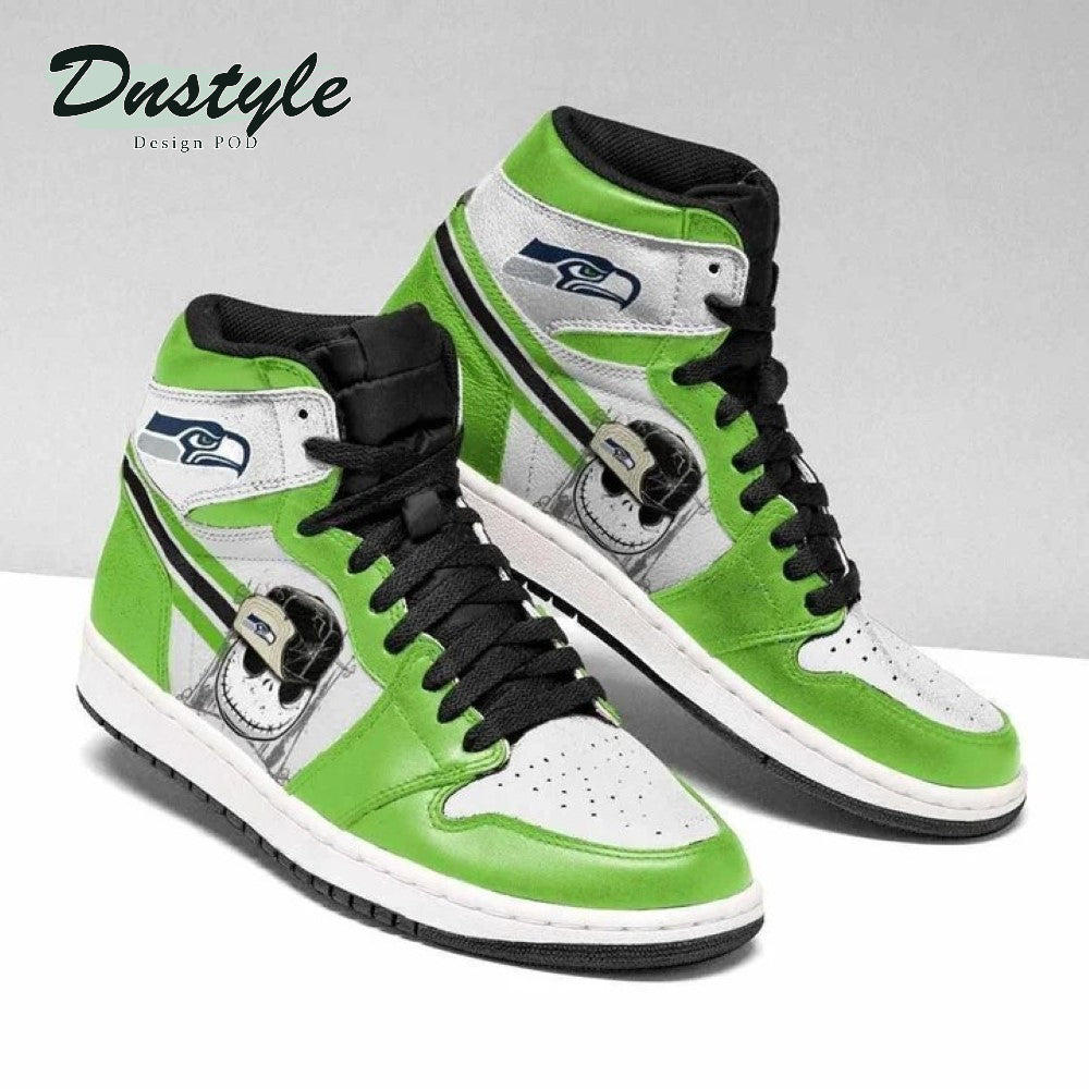 Ideafootwear Seattle Seahawks NFL AJ1 High Sneakers Shoes For Men And Women 6