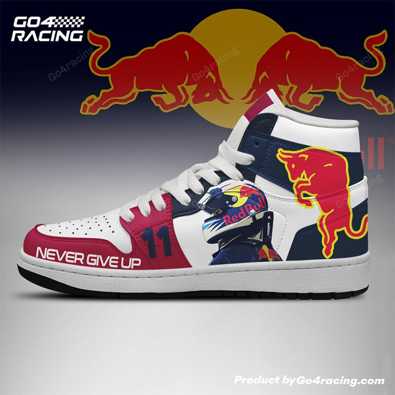 Ideafootwear Sergio Perez - Red Bull AJ1 High Sneakers Shoes For Men And Women 2