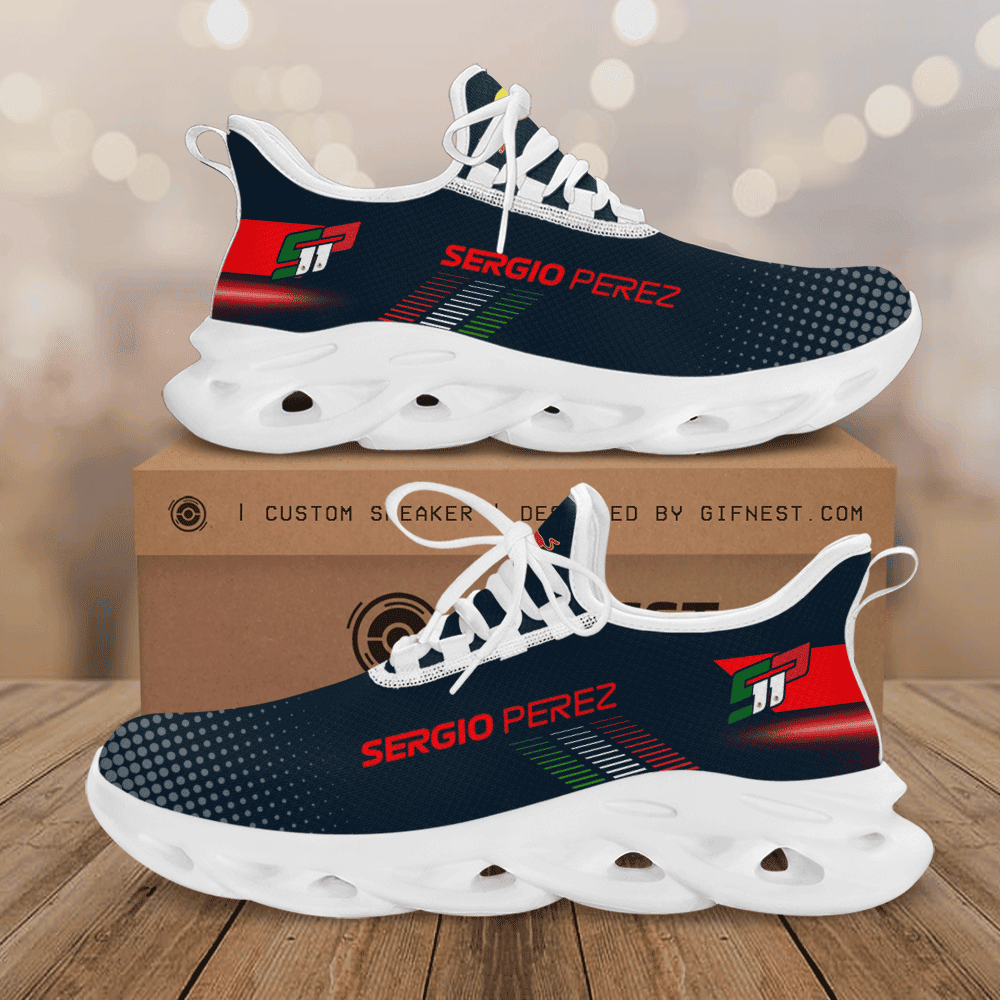 Ideafootwear Sergio Pérez Max Soul Shoes Sneakers For Men And Women 8