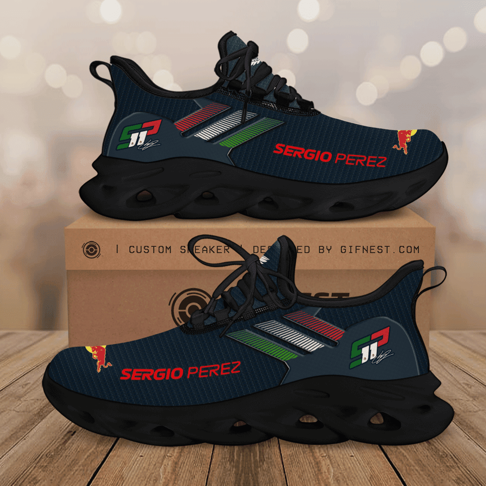 Ideafootwear Sergio Pérez Max Soul Shoes Sneakers For Men And Women 9