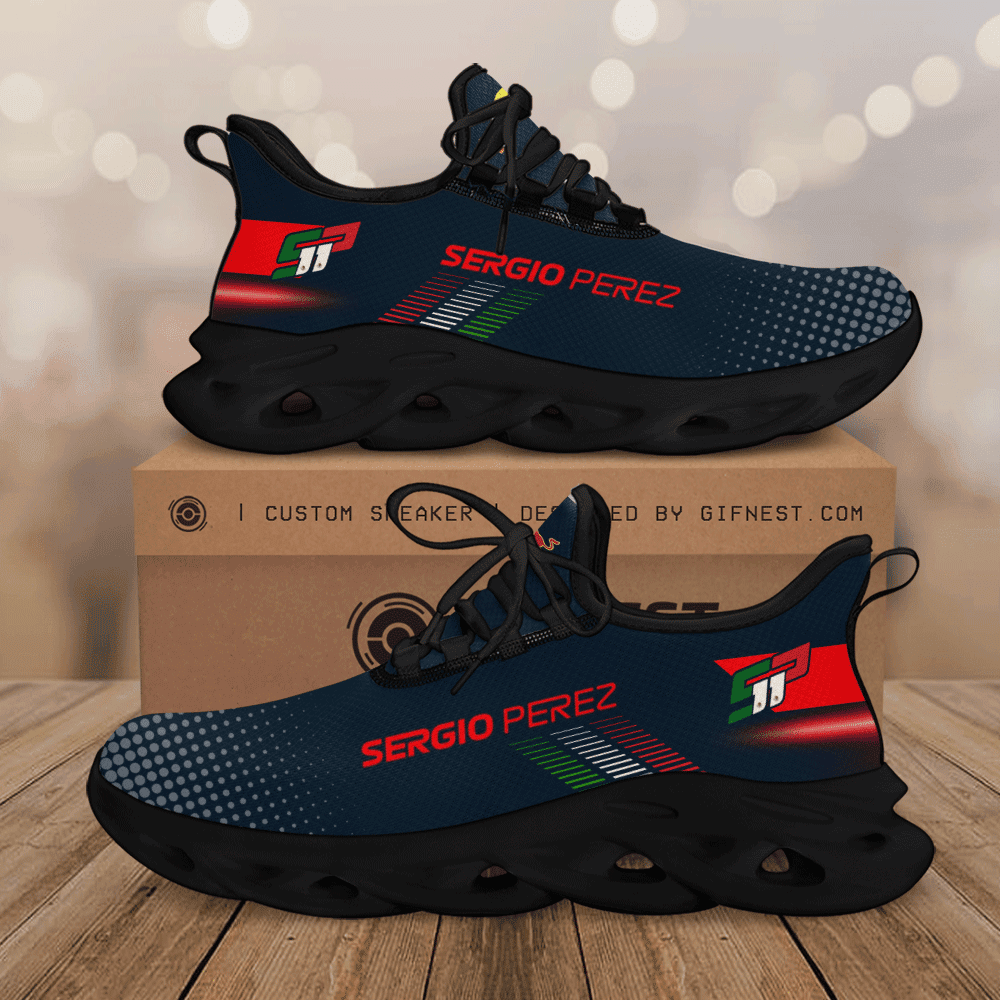 Ideafootwear Sergio Pérez Max Soul Shoes Sneakers For Men And Women 8