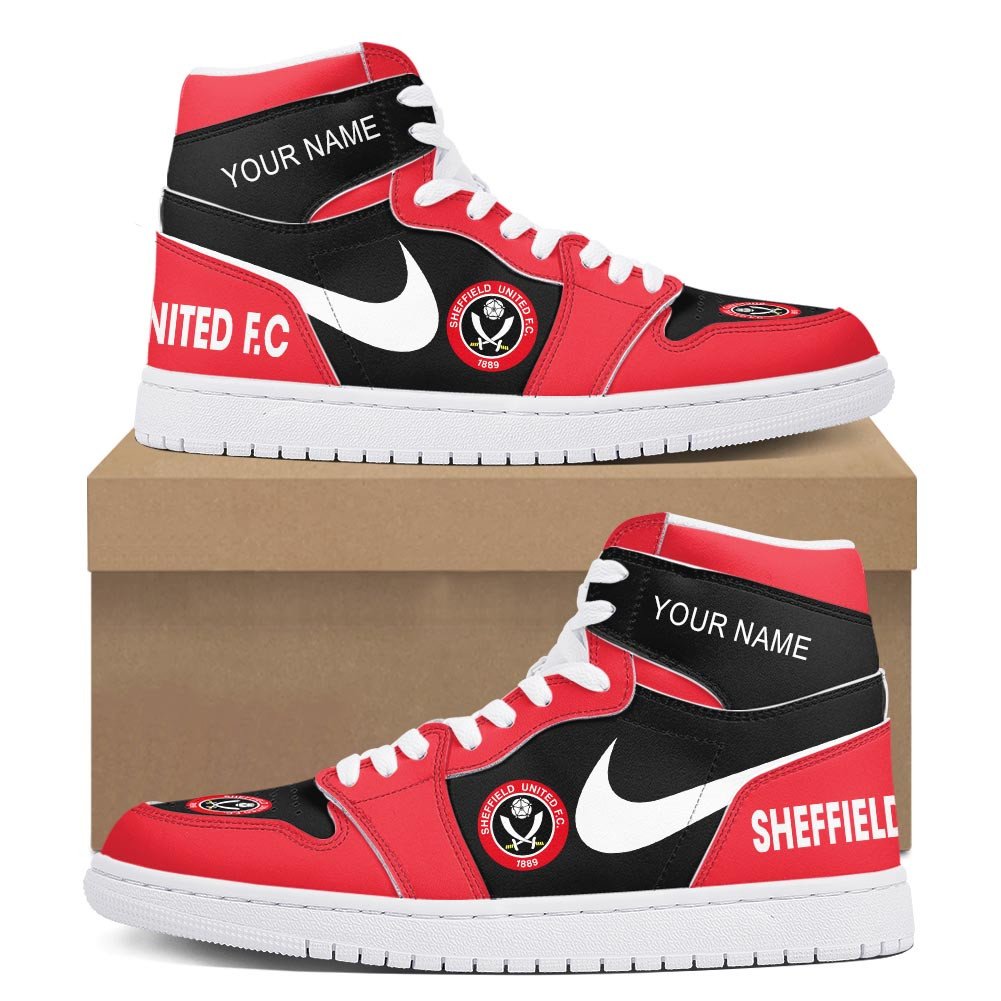 Ideafootwear Sheffield United AJ1 High Sneakers Shoes For Men And Women 1
