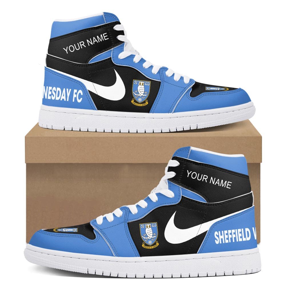 Ideafootwear Sheffield Wednesday AJ1 High Sneakers Shoes For Men And Women 1