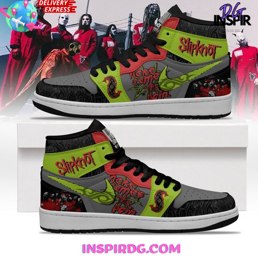 Ideafootwear Slipknot AJ1 High Sneakers Shoes For Men And Women 3