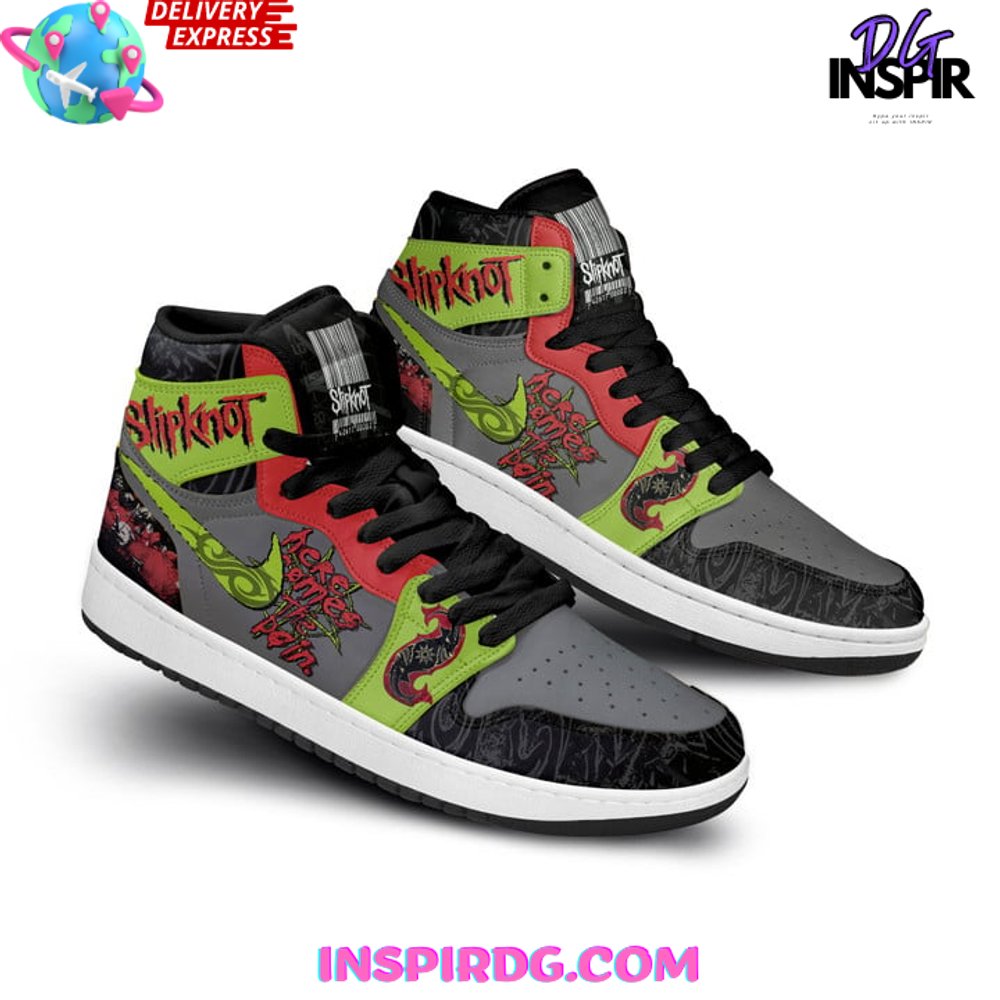 Ideafootwear Slipknot AJ1 High Sneakers Shoes For Men And Women 3