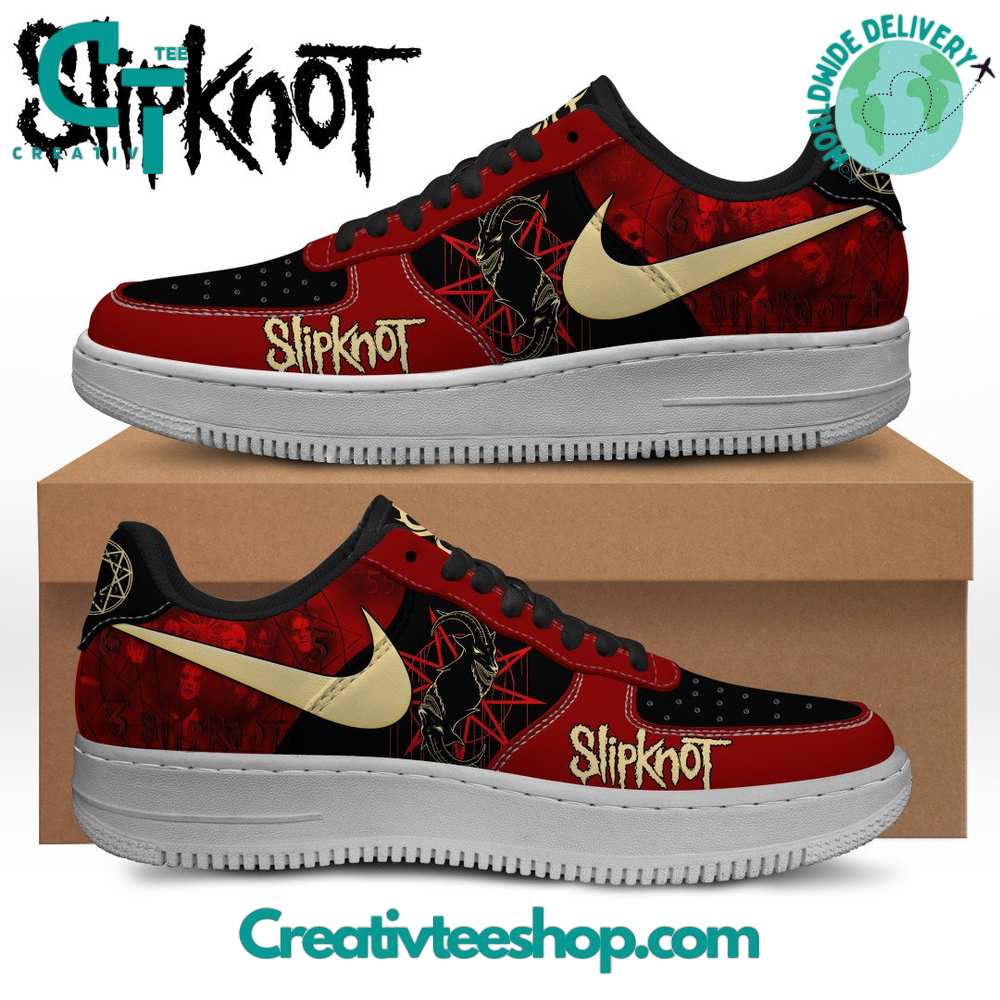 Ideafootwear Slipknot Heavy Metal  Air Low-Top Sneakers Shoes For Men And Women 1