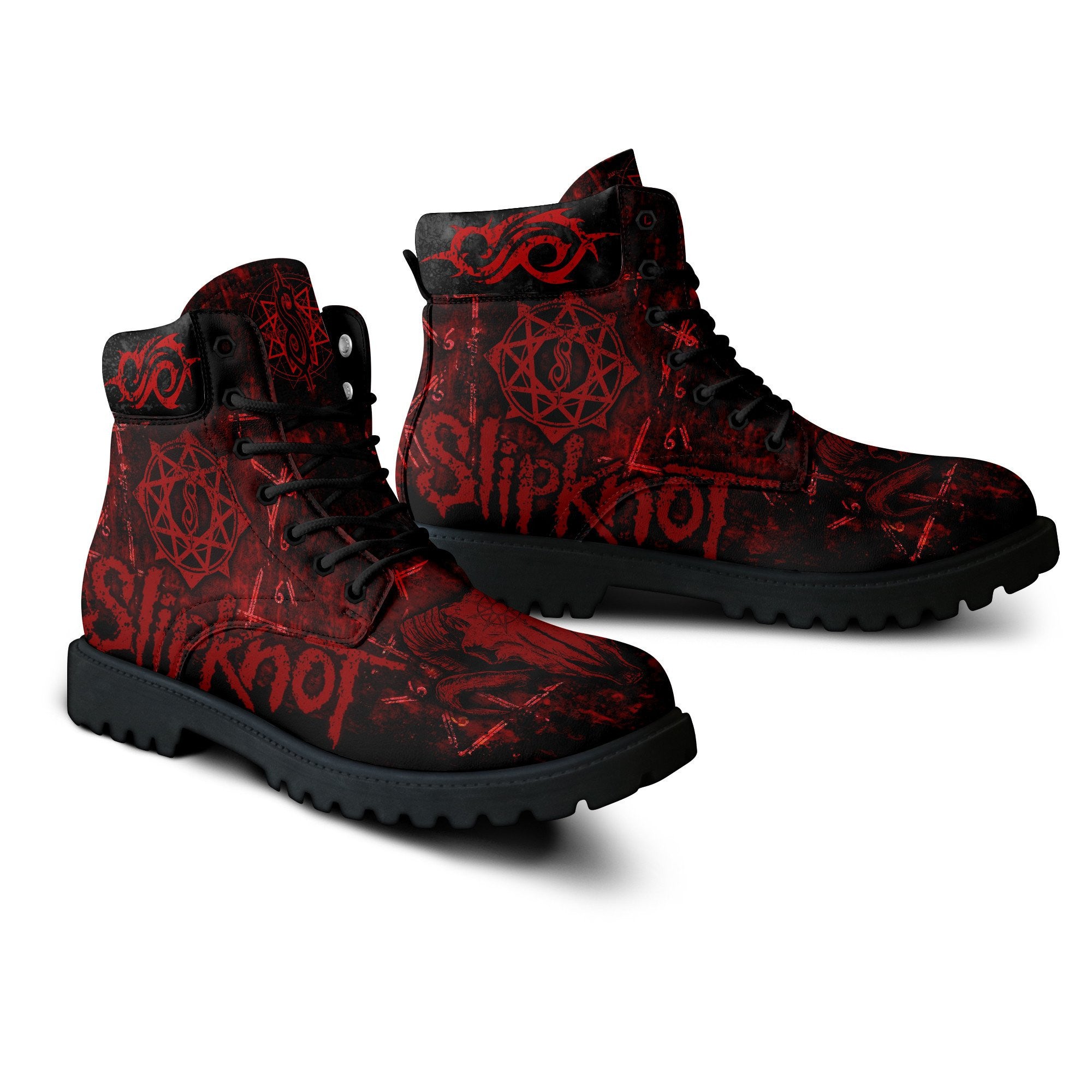 Ideafootwear Slipknot AJ1 High Sneakers Shoes For Men And Women 8