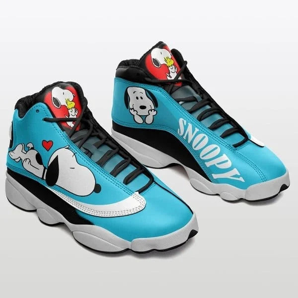 Ideafootwear Snoopy AJ13 Sneakers Shoes For Men And Women 4