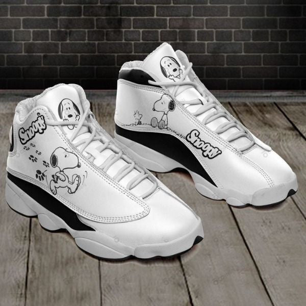 Ideafootwear Snoopy AJ13 Sneakers Shoes For Men And Women 3