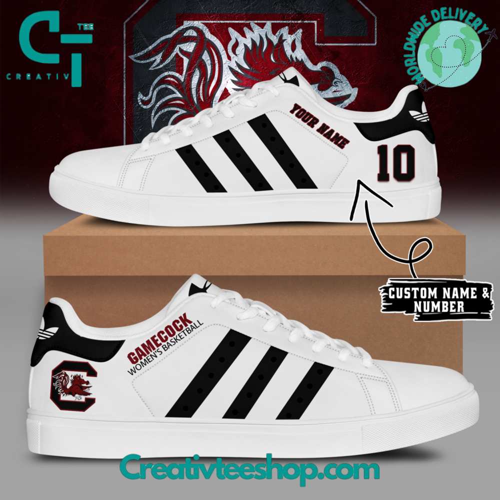 Ideafootwear South Carolina Gamecocks Skate Stan Shoes Sneakes For Men And Women 2