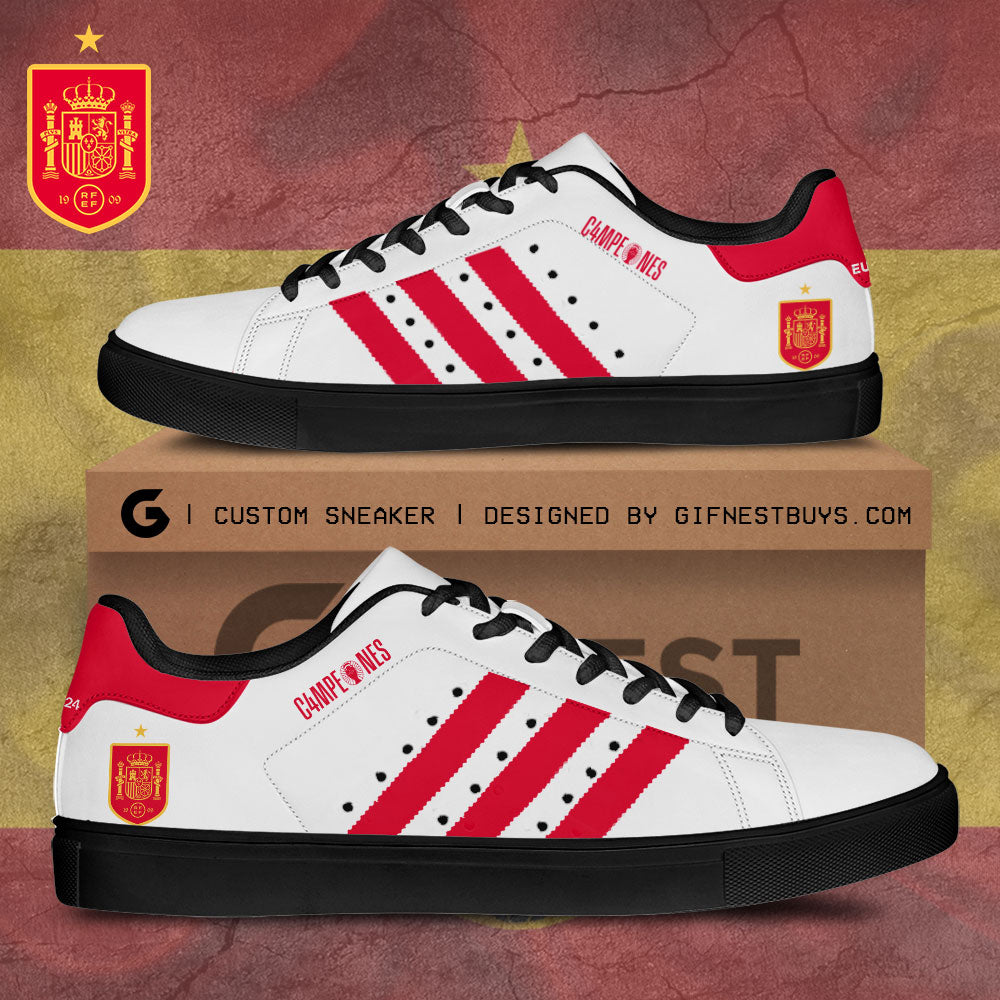 Ideafootwear Spain National Team Skate Stan Shoes Sneakes For Men And Women 2