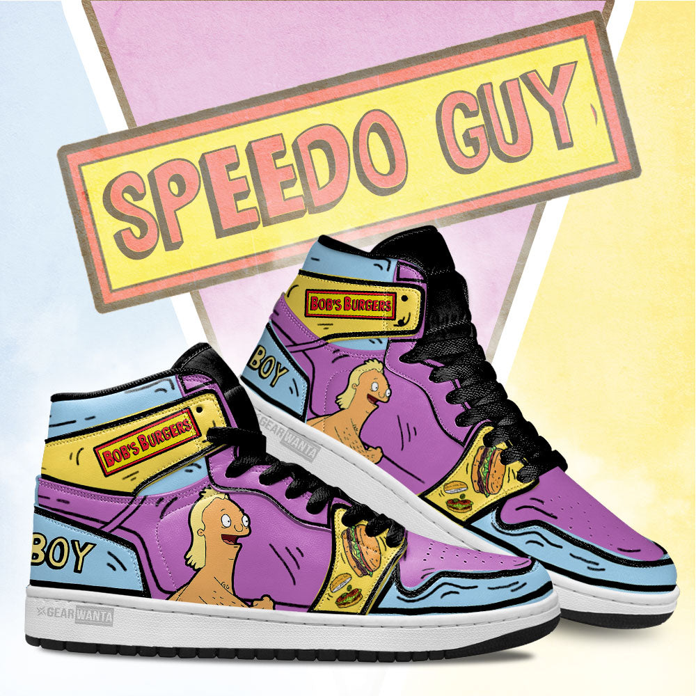 Ideafootwear Speedy Boy Bob's Burger AJ1 High Sneakers Shoes For Men And Women 1