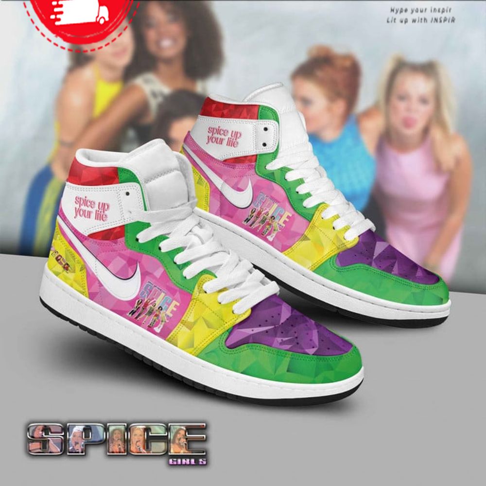 Ideafootwear Spice Girls Spice Up Your Life AJ1 High Sneakers Shoes For Men And Women 1