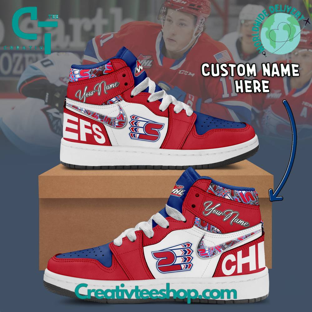 Ideafootwear Spokane Chiefs AJ1 High Sneakers Shoes For Men And Women 1