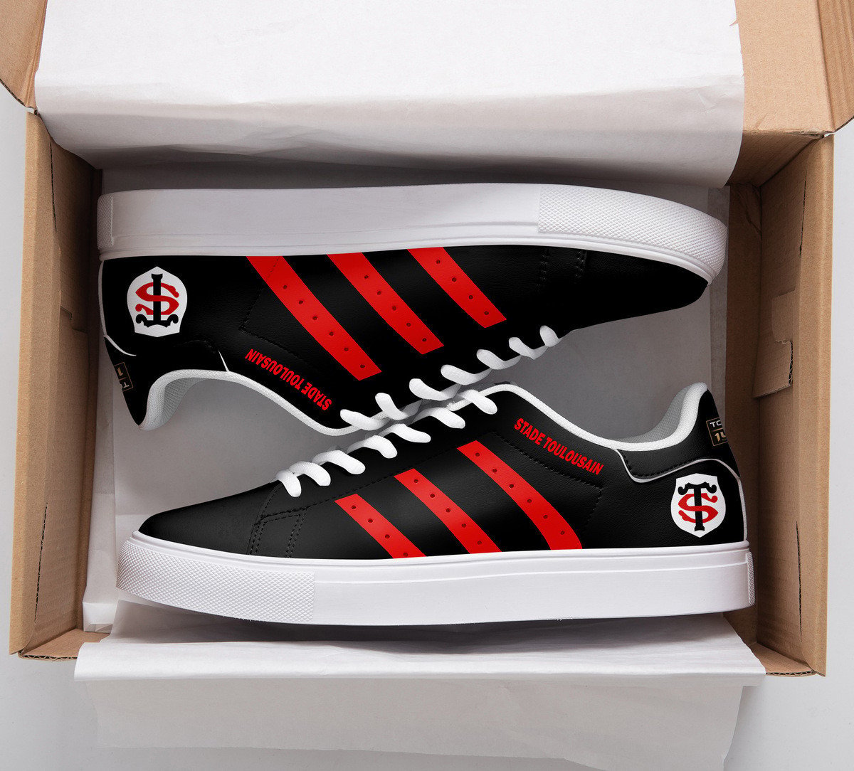 Ideafootwear Stade Toulousain Skate Stan Shoes Sneakes For Men And Women 2