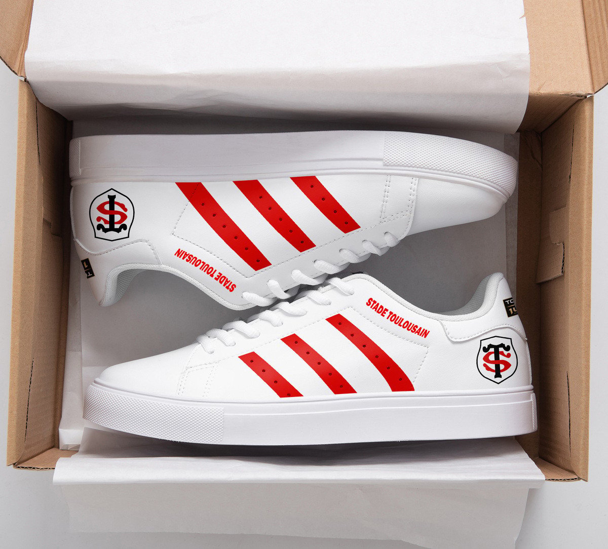 Ideafootwear Stade Toulousain Skate Stan Shoes Sneakes For Men And Women 3