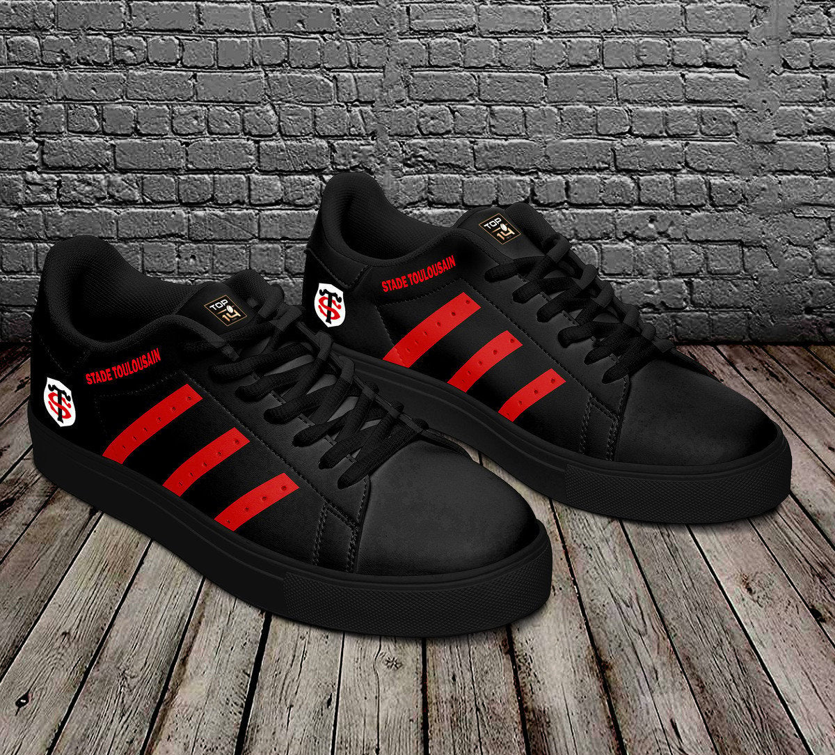 Ideafootwear Stade Toulousain Skate Stan Shoes Sneakes For Men And Women 2