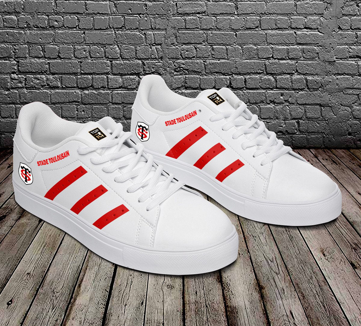 Ideafootwear Stade Toulousain Skate Stan Shoes Sneakes For Men And Women 3