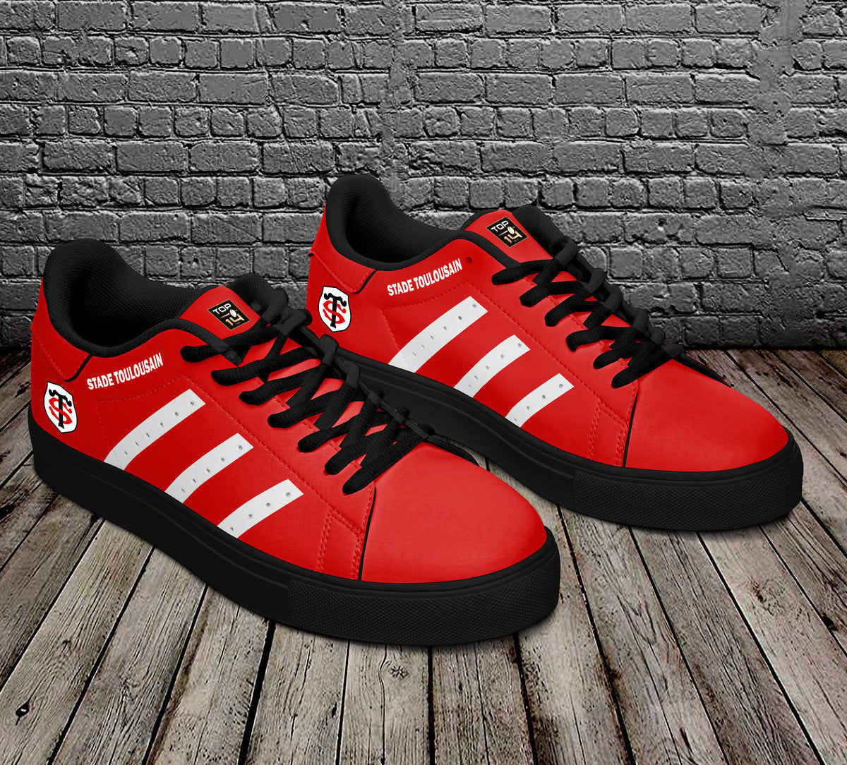 Ideafootwear Stade Toulousain Skate Stan Shoes Sneakes For Men And Women 4