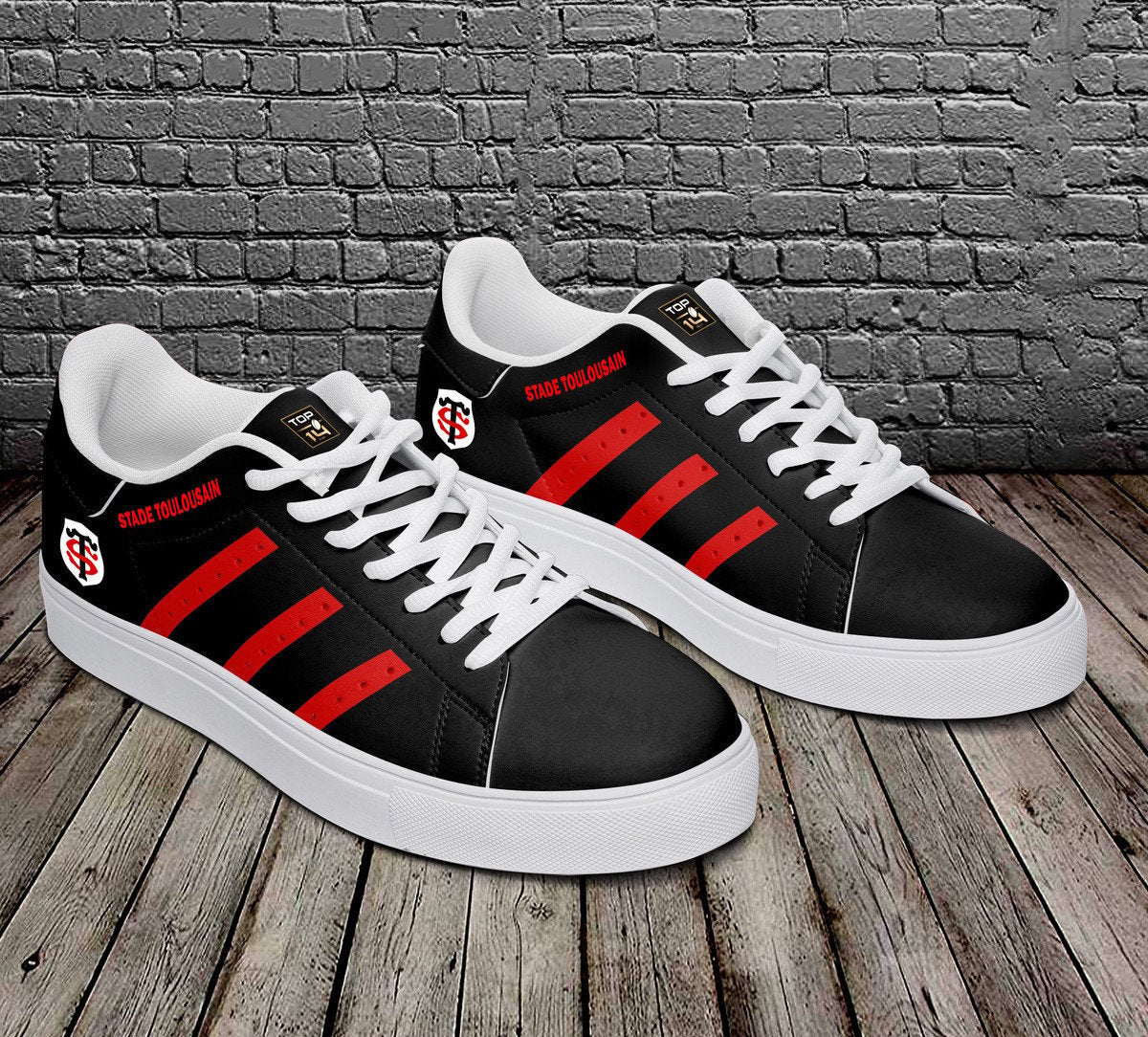 Ideafootwear Stade Toulousain Skate Stan Shoes Sneakes For Men And Women 2