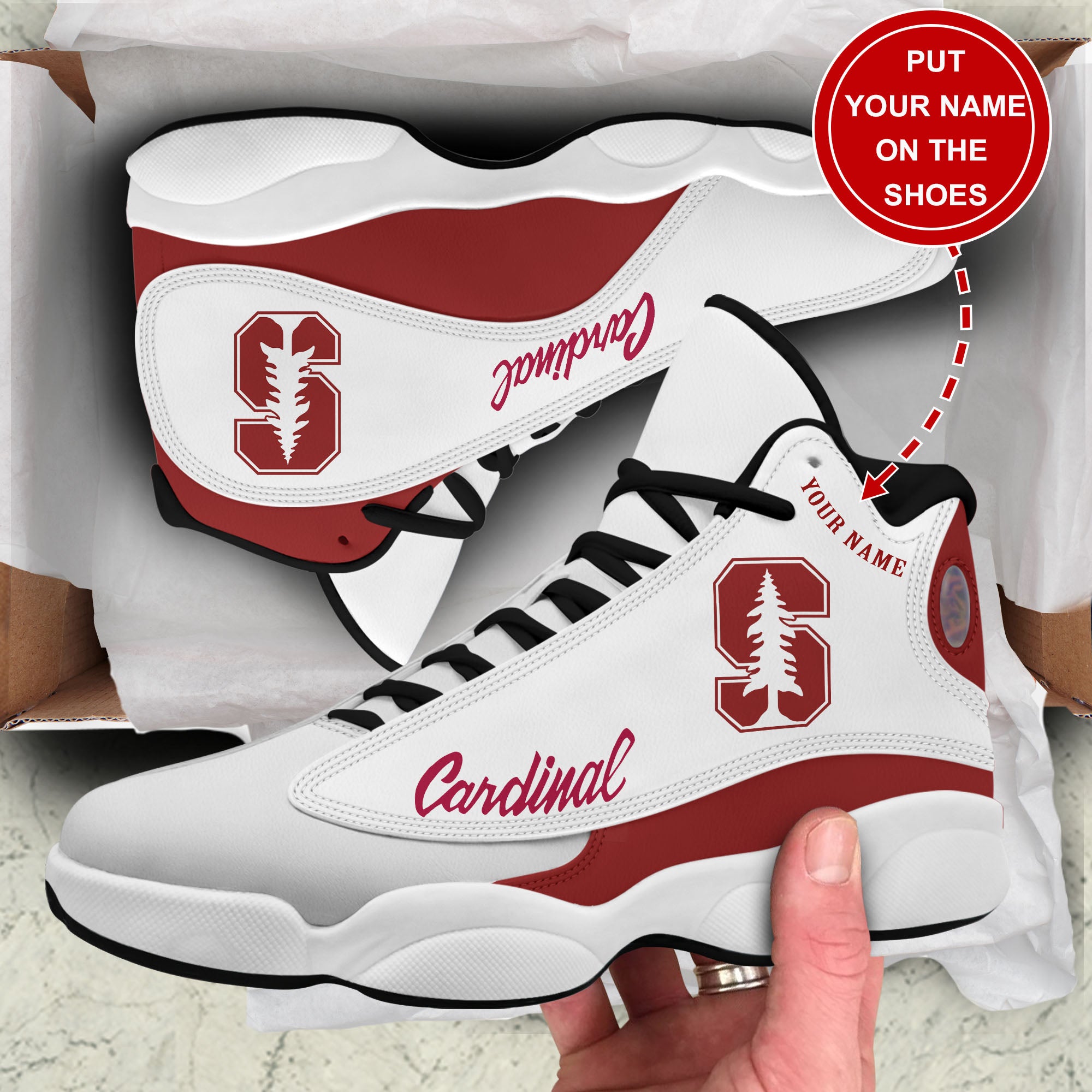 Ideafootwear Stanford Cardinal AJ13 Sneakers Shoes For Men And Women 1