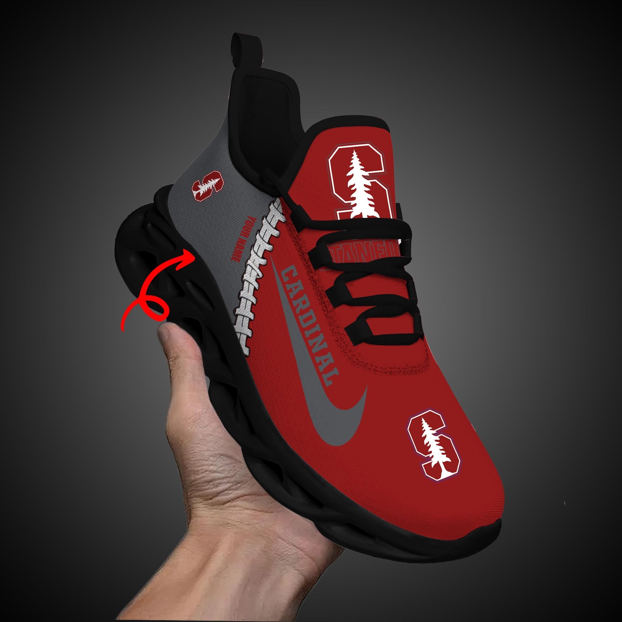 Ideafootwear Stanford Cardinal Max Soul Shoes Sneakers For Men And Women 2