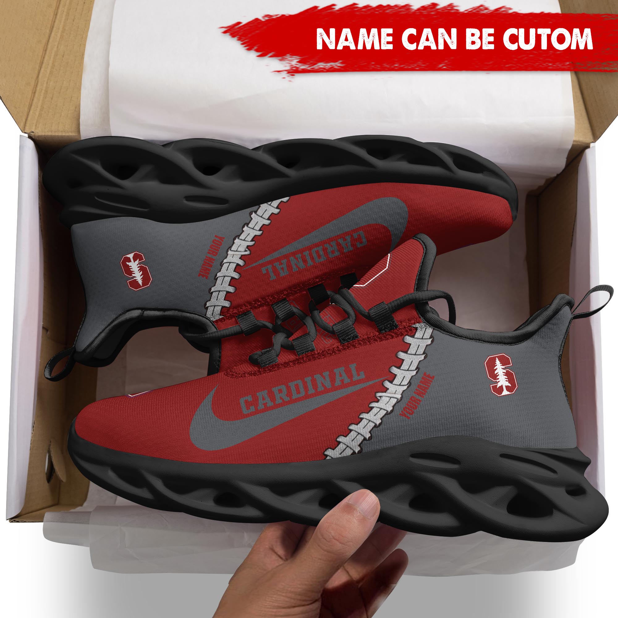 Ideafootwear Stanford Cardinal Max Soul Shoes Sneakers For Men And Women 2