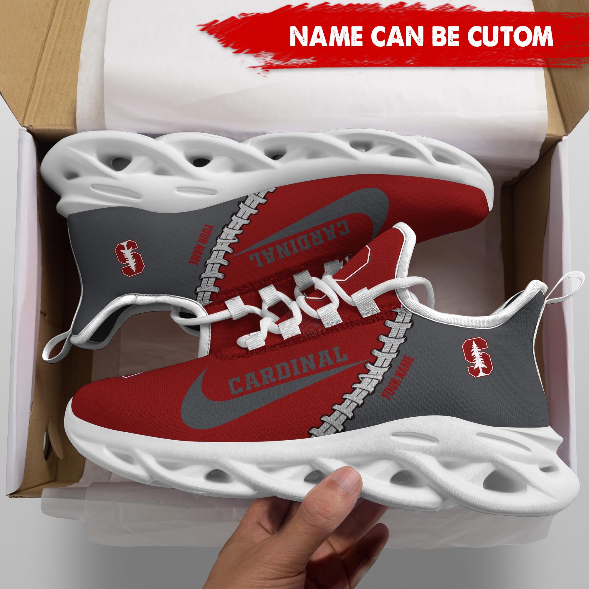 Ideafootwear Stanford Cardinal Max Soul Shoes Sneakers For Men And Women 2