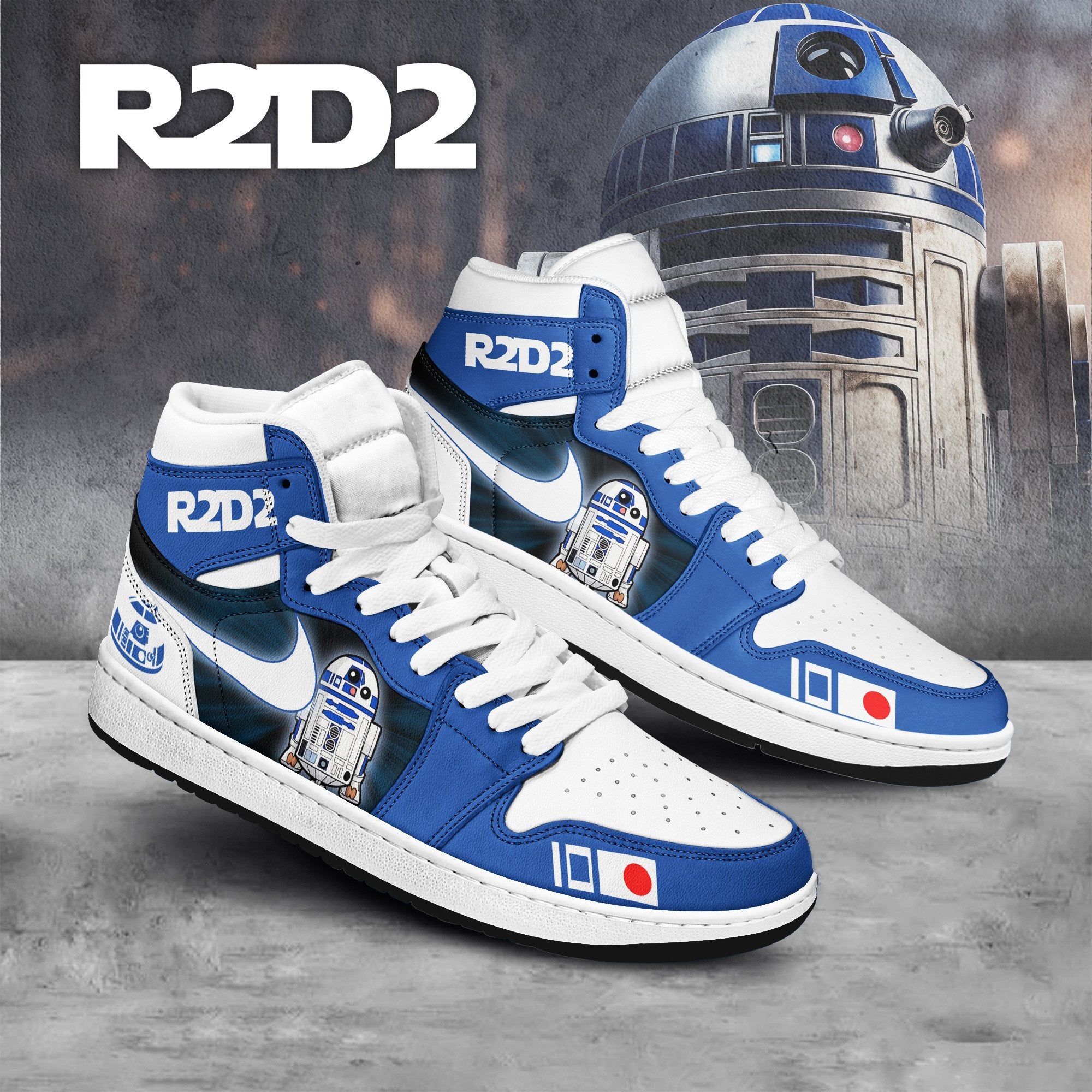 Ideafootwear Star Wars AJ1 High Sneakers Shoes For Men And Women 3