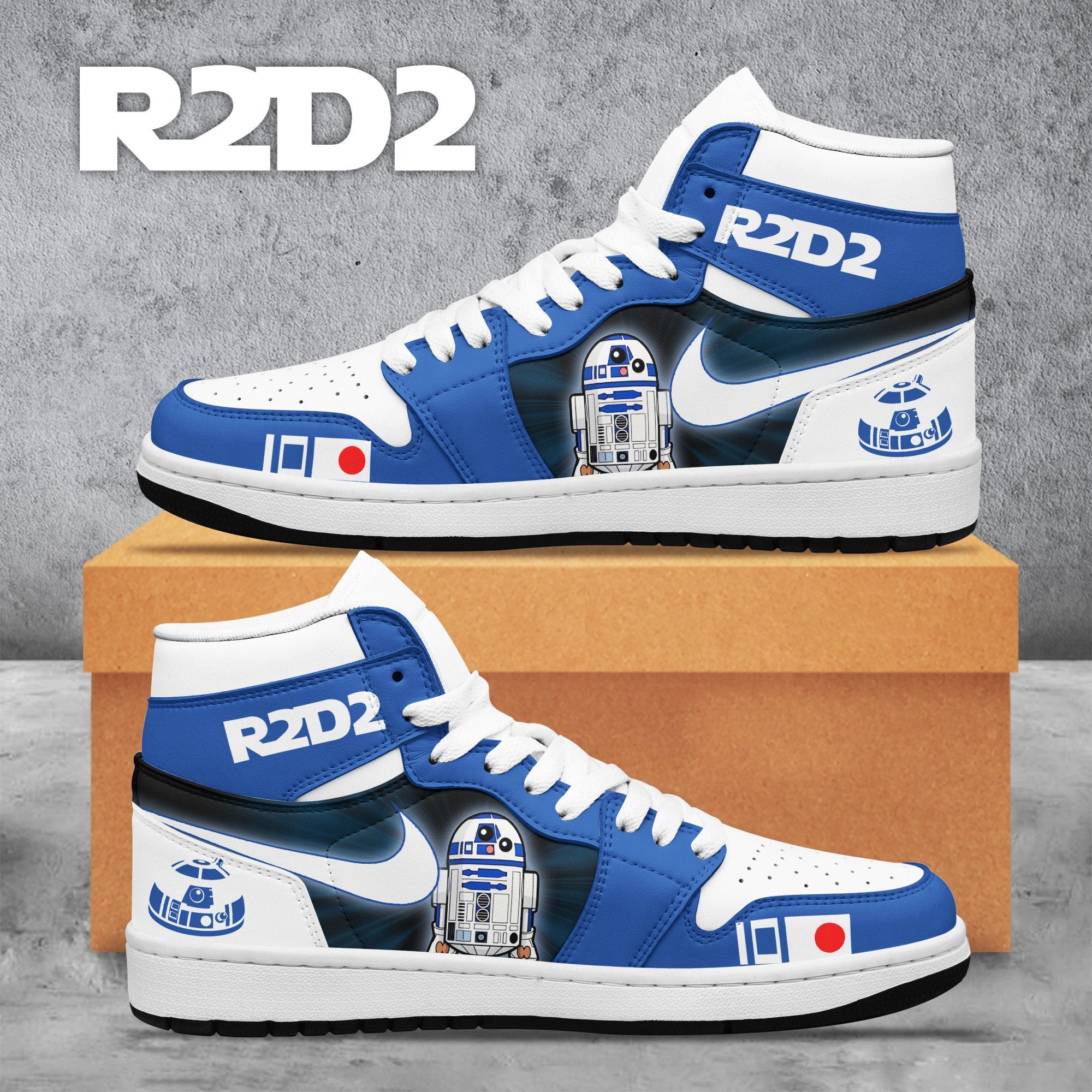 Ideafootwear Star Wars AJ1 High Sneakers Shoes For Men And Women 3