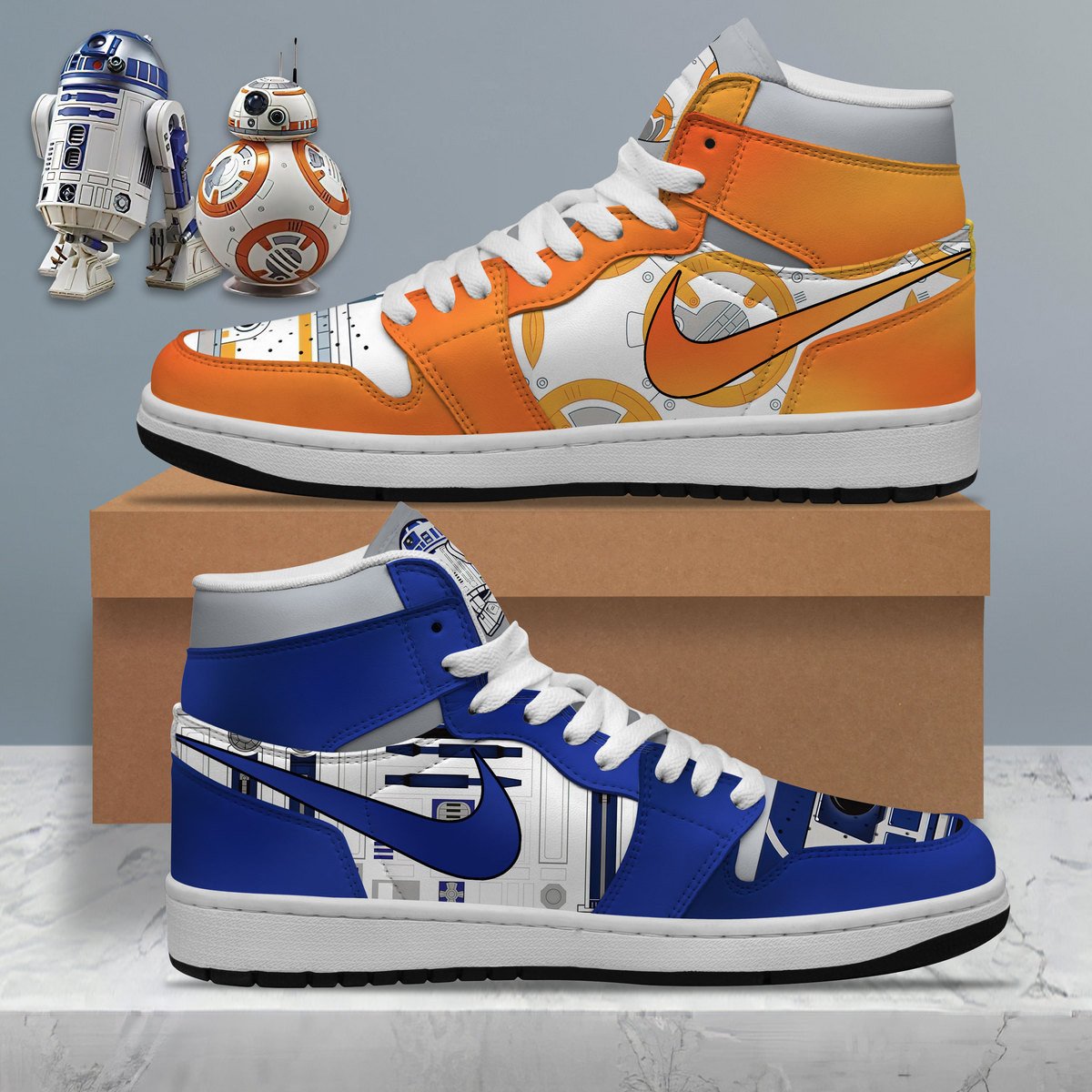 Ideafootwear Star Wars AJ1 High Sneakers Shoes For Men And Women 19